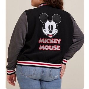 TORRID NWT Disney Mickey Mouse Wool Bomber Jacket